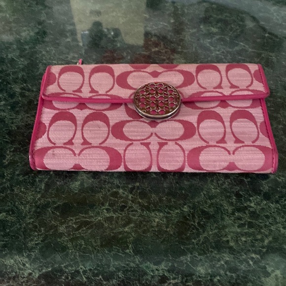 Coach Bags Coach Hot Pink Wallet Poshmark